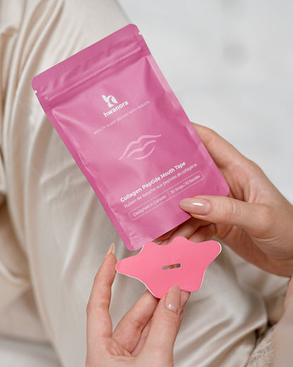 Model holding hwanora pack and mouth tape