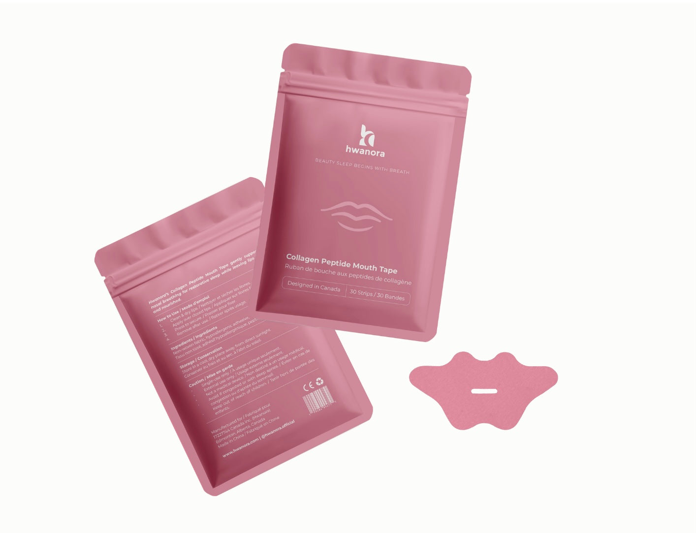 Hwanora Collagen Peptide Mouth Tape - 3 Month Supply